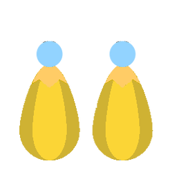 Gold earrings